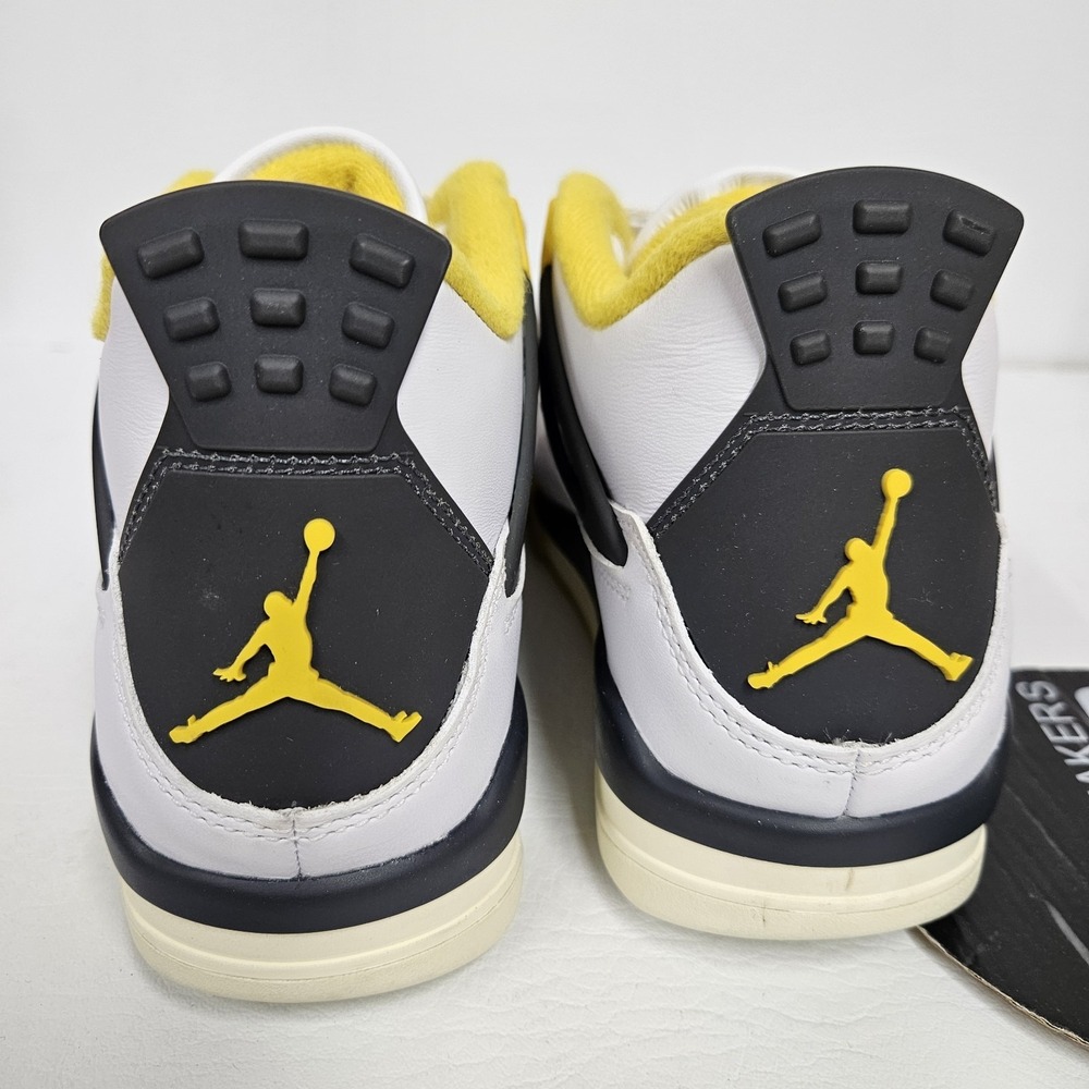 Nike Air Jordan 4 Retro Vivid Sulfer White AQ9129-101 Women's Size 6.5 B GRADE - Picture 3 of 7